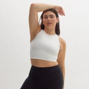 Girlfriend Collective Dylan Tank Bra size XL White